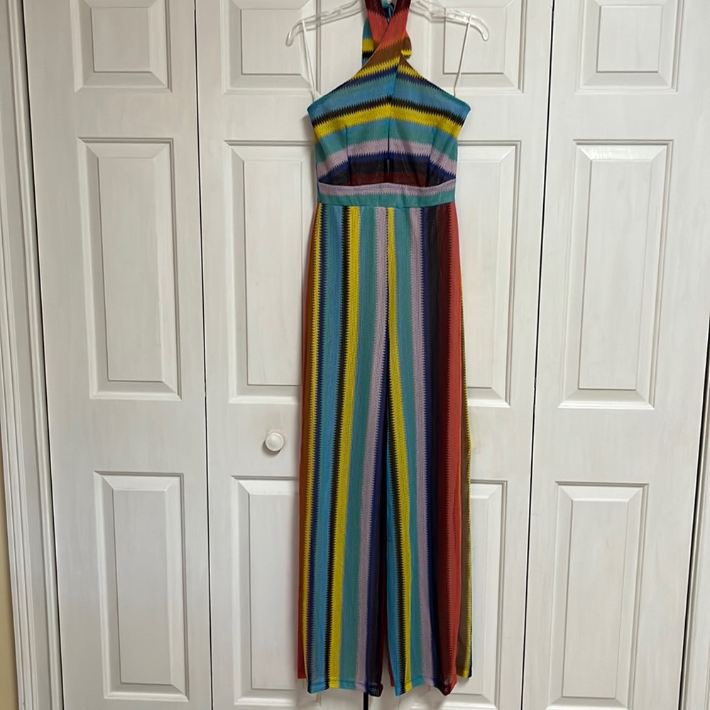 Karlie Crochet Cross Front Jumpsuit Size M